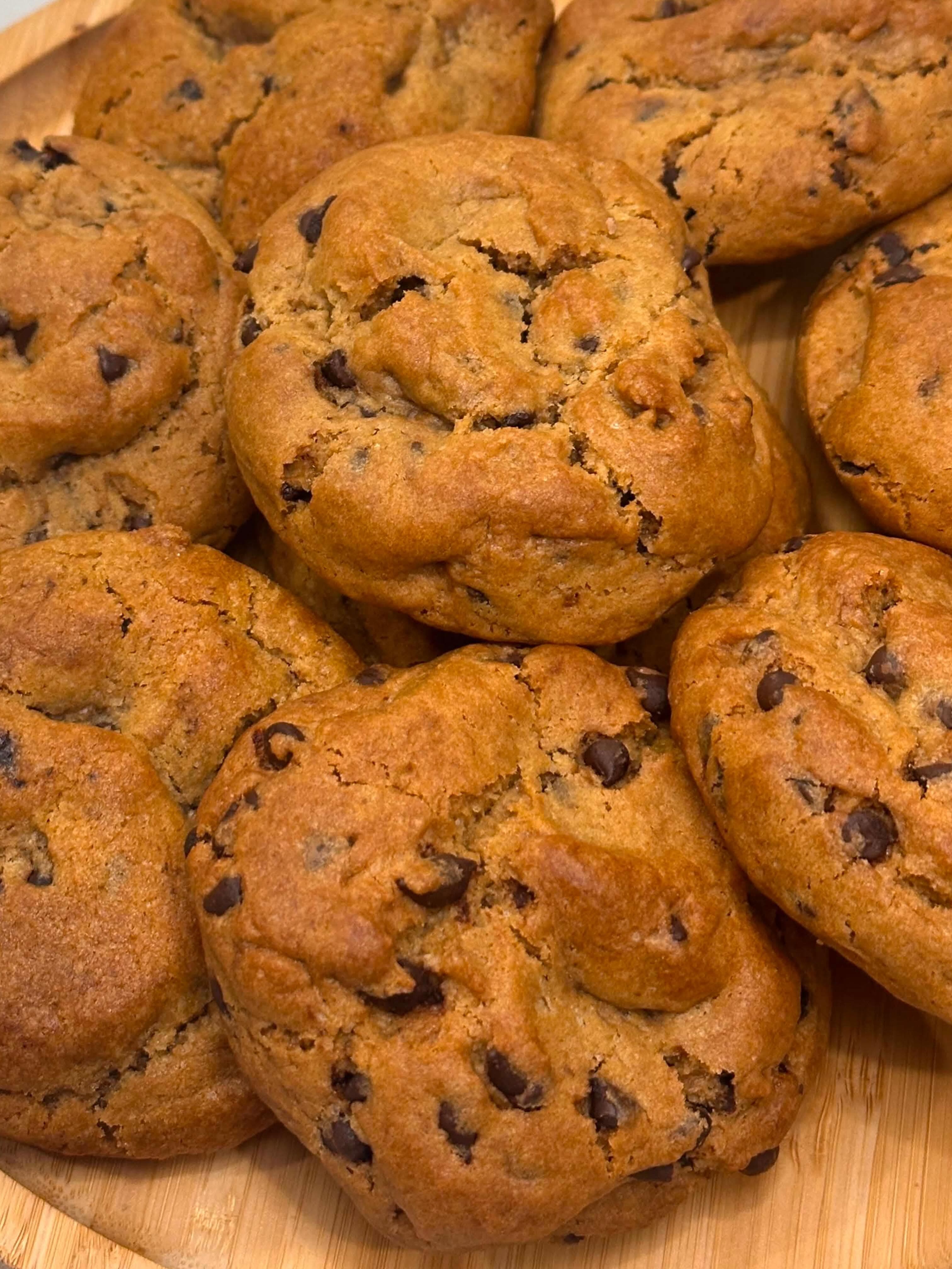 Fresh chocolate chip cookies at Aftrhours Cafe.