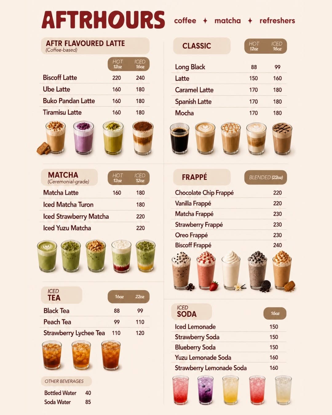 Aftrhours Cafe menu page 3